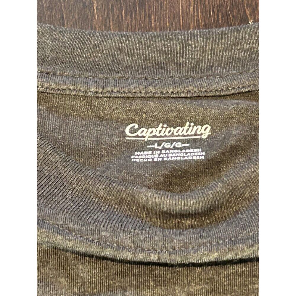 NWT Captivating Wisconsin Badgers Gray Genuine College Product Large TShirt NCAA - Picture 5 of 11